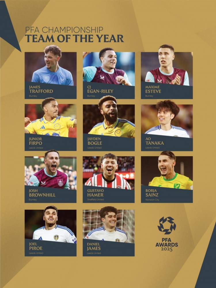 日本国脚田中碧入选PFA英冠赛季最佳阵容，本赛季49场贡献5球2助攻